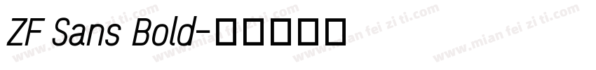 ZF Sans Bold字体转换